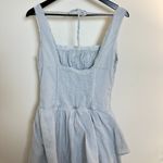 Free People  In My Dreams Sleeveless Midi Dress in Pearl Blue Size Small Photo 8