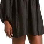 All in Favor NWT Long Sleeve Plissé Satin Minidress Photo 1