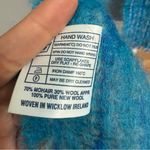 DONEGAL DESIGN Mohair Wool Scarf Ireland Irish Woven Blue Ombré Stripe Fringe Photo 4
