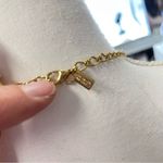 Kate Spade  Pink Enamel Flower Necklace Gold Tone Jewelry Photo 6