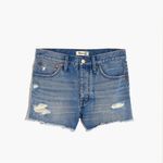 Madewell  Relaxed Denim Shorts in Homecrest Wash Ripped Edition Size 26 Photo 4