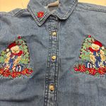 Bobbie Brooks Blue VTG Denim Shirt teddy bears embroidered Size undefined Photo 9
