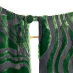 Ronny Kobo Astrid Green Animal Print Velvet Ruched Long Sleeve Midi Dress XS Photo 12