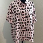 Karl Lagerfeld  Black and Pink Logo women’s  Shirt Photo 0