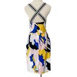 Karen Millen  floral print crisscross strap halter stretch cotton dress size 8 Photo 6