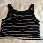 Splash  Black and White Striped Tank Top XLYuniors Photo 1