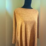 Riah Fashion Orange Hacci Sweater Knit Dress, Pockets, Size XL Photo 2