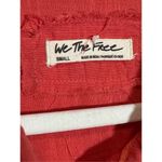 Free People Wild One Crop Top button up sz S bright coral Photo 4