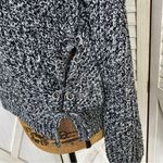 Jennyfer Y2K LaceUp Sides Speckle Sweater Black White Medium Black Photo 4