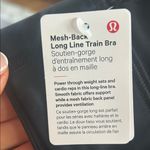Lululemon NWT  mesh back long line train bra size 12 Photo 3