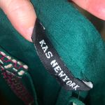 Kas New York embroidered green boho tassel long sleeve dress anthro fall $259 Size M Photo 1