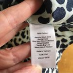 Talbots Animal Cheetah Print 100% Cotton Button Up Shirt, Green, Navy, Size 3X Photo 4