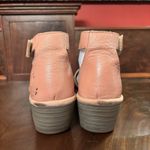 Fly London  Yake Perforated Leather Wedge Sandals Rose Pink EU 43 US 12 Photo 4