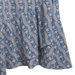 Hill House The Mirabel Skirt Trailing Vine Blue Linear Floral Poly Crepe XL New Photo 3