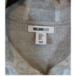 William Rast Womens Size Small Gray Check Plaid SOFT & FUZZY Buttoned Sweater Photo 2