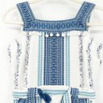 Saylor  Boho‎ Coastal Mazzy Tassel Woven Embroidered Sleeveless Romper Size S Photo 3