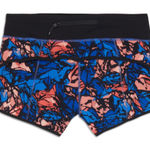 Lululemon  Speed‎ Short Paint Storm Harbor Blue Multi / Black Photo 0