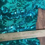 90's Niteline‎ Sequin Turquoise Hoco Mini Dress Vintage 4 Green Photo 5