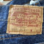 Levi's Vintage 501 Jeans Blue Cotton Denim USA Made Button Fly 80s Size 18 Photo 3