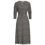 Hugo Boss 💙💖 Responsible Collection Daflori Balloon Sleeve Midi Spotted Dress Photo 2