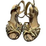 via spiga Faux Snakeskin Sandals Photo 3