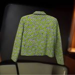 Maggy London Maggy L Jacket-Womens Sz 6 100%-Silk Quilted-Lined Button Down Zebra Design-VTG Photo 10