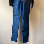 Clash Jeans Belted Skinny Jeans Sz 3 Blue Photo 2