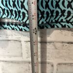 Aryeh  Teal and Black Abstract Dress size Large with optional sash‎ for cinching Photo 7