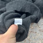 Central Park West  Cashmere Lace Up Long Sleeve Top Dark Gray XS Photo 5