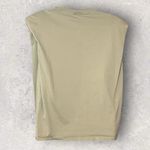 Babaton Aritzia Women's Size 1X Beige Padded Shoulder Sleeveless Tank Top Photo 4