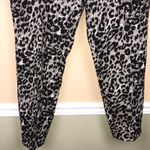 Adrianna Papell Women’s Leopard Print Black Cream Brown Ankle Trouser Pants Photo 2