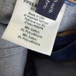 Veronica Beard Grant Wide Leg Crop Jeans 29 Blue High Waist Undone Hem Frayed Photo 9