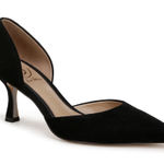Sam Edelman  Victoria D'Orsay Pointed Toe Pump Size 9.5 Black Suede Photo 0