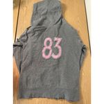 Hooters Womens  Sweatshirt Hoodie Gray Pink Size Small Photo 2