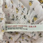 Free People Smocked Bella Mini Dress Small Ivory Floral Photo 12