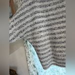 L'Agence L’ agence grey stripped wool blend mock neck chunky knit sweater Photo 1