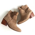Vince Camuto Maves Ankle Bootie Suede Boot Tan Heeled Women Size 6.5 M Photo 6
