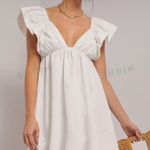 SheIn White Ruffle Dress Photo 0