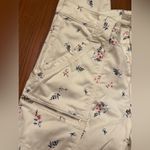 Joie  Park White Blue Pink Floral Print Skinny Pants Jeans Zipper Pockets Size 29 Photo 11