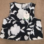 Kate Spade Nwt  x target Classic Rose Shell Tank Top blouse floral fall classic Photo 4