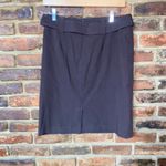 Dress Barn  Brown Textured Stripe Belted Pencil Skirt Women's Size 4 Photo 2
