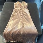 Women Full Length Prom Party Dress CrissCross Straps Leg Slit Size 8 *READ FLAWS Photo 10