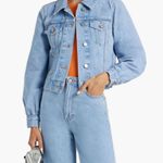 Ganni Light Blue Denim Jacket NWT Photo 1