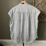 Koch  Popover Oversized 100% Cotton Blouse XS Womens Checkered Photo 5