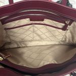 Michael Kors Burgundy Leather Jet Set Tote Photo 6