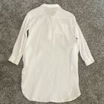 C. Pill White Muslin Shirt Dress Small Photo 1