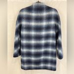 Kate Spade  Dorothy Blue Check/Plaid Wool Blend Coat With‎ Bow Accent Photo 3