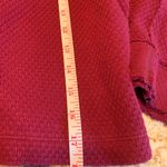 We The Free  people bunny bell sleeve Waffle Knit thermal top Burgundy L Large Photo 8