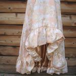 Mac Duggal 68276 Womens FLORAL PRINT PUFF SLEEVE HIGH LOW BROCADE GOWN Photo 9