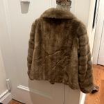 Faux Fur Coat Brown Size L Photo 3